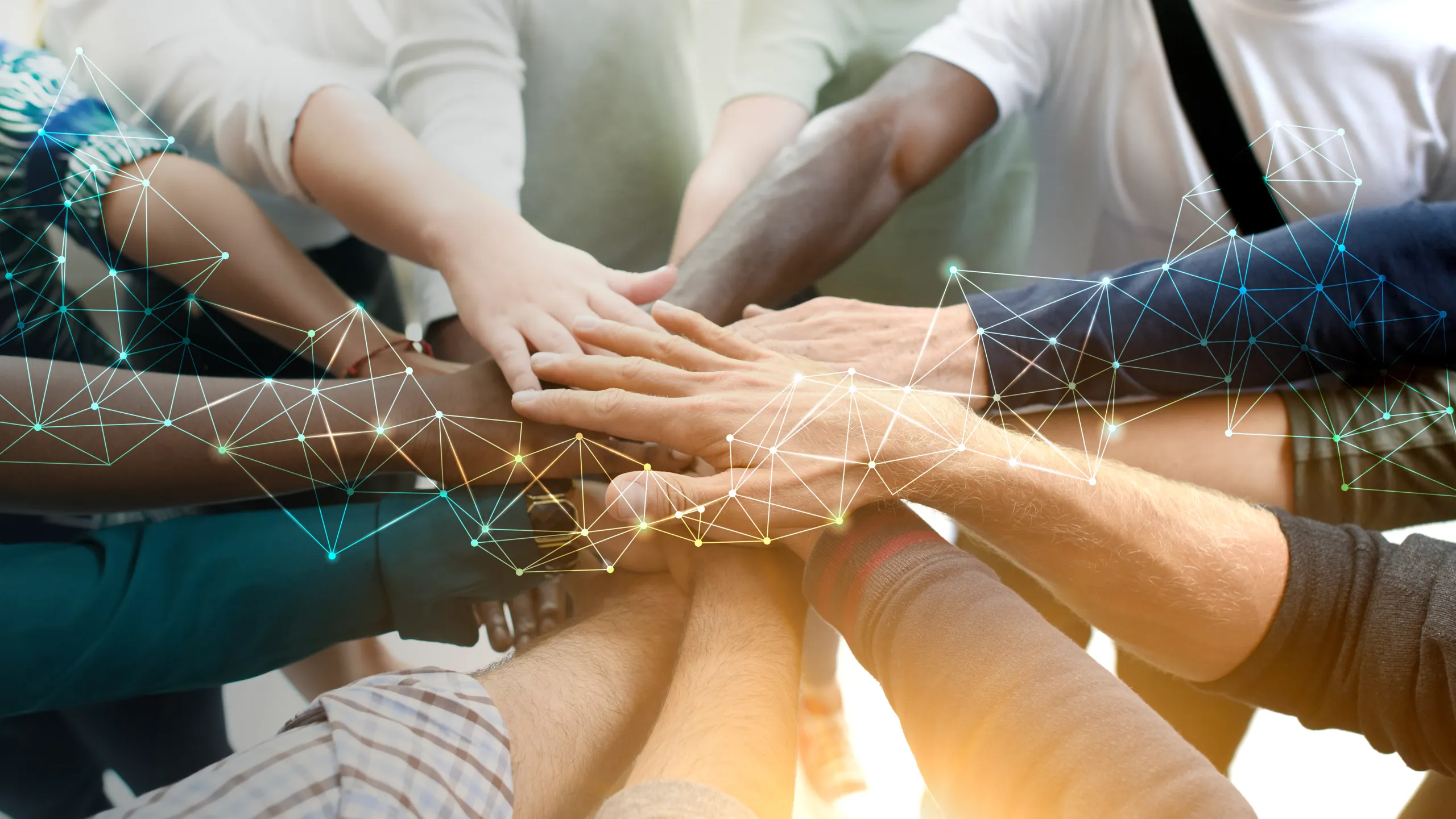 Professional business team working together